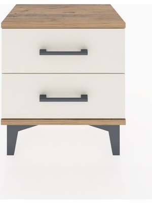 Arges Komodin 2 Çekmeceli 44X30X48 Çam-Aytaşı