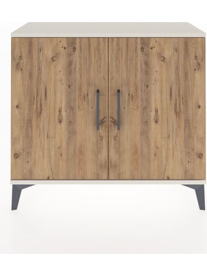 Arges Şifonyer Tek Raflı 2 Kapaklı 88X30X80 Aytaşı-Çam