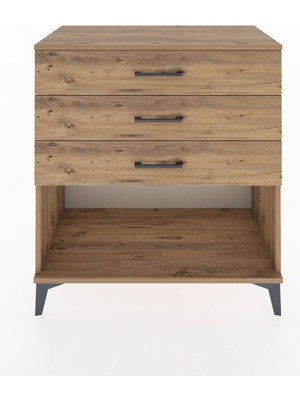 Hyperion Şifonyer 3 Çekmeceli 88X44X96 Çam-Çam