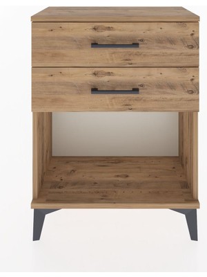 Arges Komodin 2 Çekmeceli 60X30X80 Çam-Çam