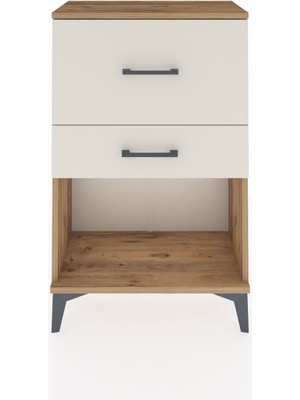 Arges Komodin 2 Çekmeceli 60X30X96 Çam-Aytaşı