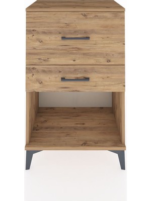 Hyperion Komodin 2 Çekmeceli 60X44X96 Çam-Çam
