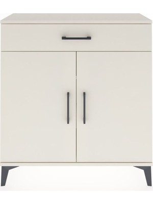 Arges Şifonyer 2 Raflı Tek Çekmeceli 2 Kapaklı 88X30X96 Aytaşı-Aytaşı