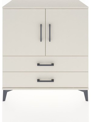 Hyperion Şifonyer Tek Raflı 2 Çekmeceli 2 Kapaklı 88X44X96 Aytaşı-Aytaşı