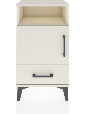 Arges Komodin 3 Raflı Tek Kapaklı 44X30X80 Aytaşı-Aytaşı