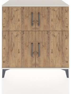 Hyperion Şifonyer 3 Raflı 4 Kapaklı 88X44X96 Aytaşı-Çam