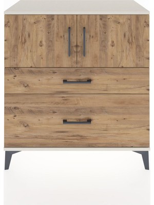 Hyperion Şifonyer 2 Raflı 2 Çekmeceli 2 Kapaklı 88X44X96 Aytaşı-Çam