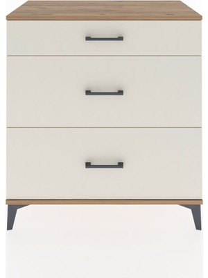 Hyperion Şifonyer 3 Çekmeceli 88X44X96 Çam-Aytaşı