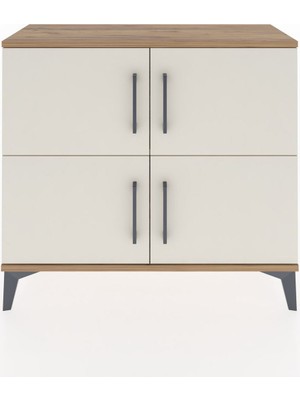 Arges Şifonyer 3 Raflı 4 Kapaklı 88X30X80 Çam-Aytaşı