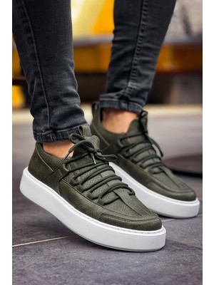 Saturn Premium Bağcıklı Erkek Sneaker Haki