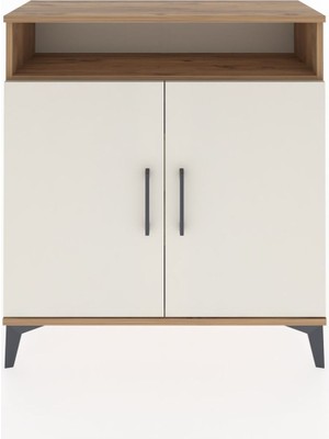 Arges Şifonyer 3 Raflı 2 Kapaklı 88X30X96 Çam-Aytaşı