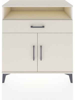 Hyperion Şifonyer 2 Raflı Tek Çekmeceli 2 Kapaklı 88X44X96 Aytaşı-Aytaşı