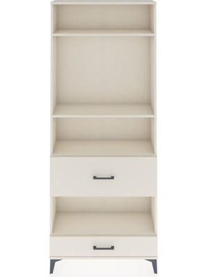 Arges Dolap 4 Raflı 2 Çekmeceli 88X30X221 Aytaşı-Aytaşı