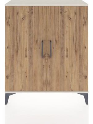 Arges Şifonyer 2 Raflı 2 Kapaklı 88X30X106 Aytaşı-Çam