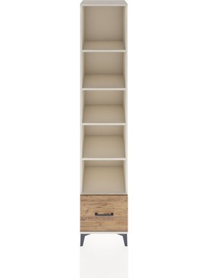 Hyperion Dolap 5 Raflı Tek Çekmeceli 44X44X221 Aytaşı-Çam