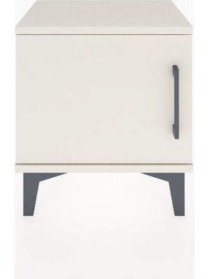 Arges Komodin Tek Raflı Tek Kapaklı 44X30X48 Aytaşı-Aytaşı