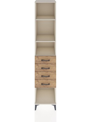 Hyperion Dolap 3 Raflı 4 Çekmeceli 44X44X221 Aytaşı-Çam