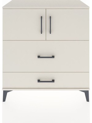 Hyperion Şifonyer Tek Raflı 2 Çekmeceli 2 Kapaklı 88X44X96 Aytaşı-Aytaşı