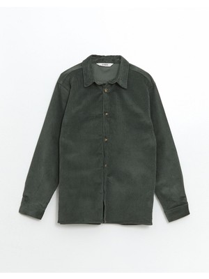 Lc Waikiki Yeni Sezon Basic Uzun Kollu Kadife Erkek Çocuk Gömlek