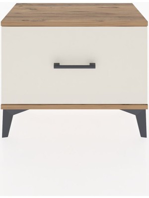 Arges Komodin Tek Çekmeceli 60X30X48 Çam-Aytaşı