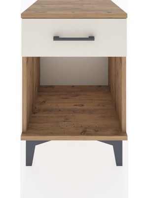 Hyperion Komodin Tek Çekmeceli 44X44X64 Çam-Aytaşı