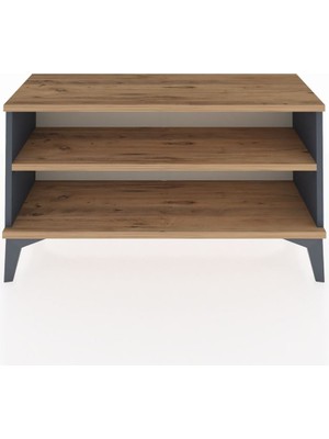 Arges Şifonyer Tek Raflı 88X30X48 Antrasit-Çam