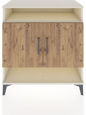 Hyperion Şifonyer 3 Raflı 2 Kapaklı 88X44X96 Aytaşı-Çam