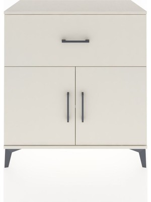 Hyperion Şifonyer Tek Raflı Tek Çekmeceli 2 Kapaklı 88X44X96 Aytaşı-Aytaşı