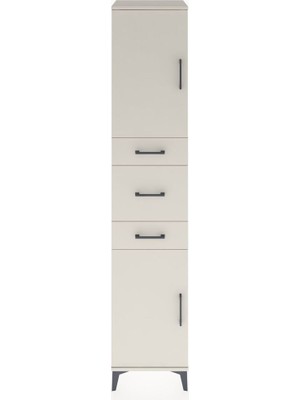 Hyperion Dolap 3 Raflı 3 Çekmeceli 2 Kapaklı 44X44X221 Aytaşı-Aytaşı