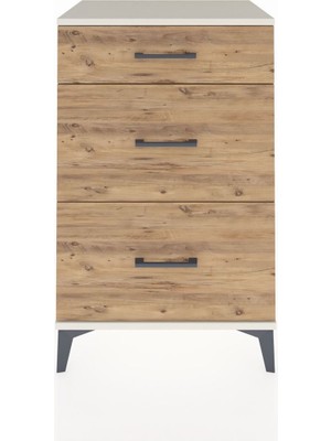 Hyperion Komodin 3 Çekmeceli 60X44X96 Aytaşı-Çam