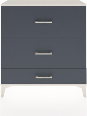 Arges Şifonyer 3 Çekmeceli 88X30X96 Aytaşı-Antrasit