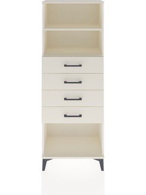 Arges Dolap 2 Raflı 4 Çekmeceli 60X30X163 Aytaşı-Aytaşı