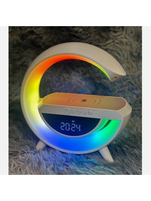 Renkli G Şekilli Kablosuz Bluetooth Hoparlör ve Gece Lambası