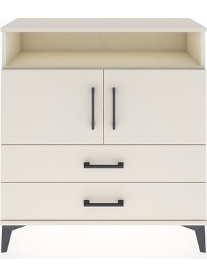 Arges Şifonyer 3 Raflı 2 Çekmeceli 2 Kapaklı 88X30X96 Aytaşı-Aytaşı