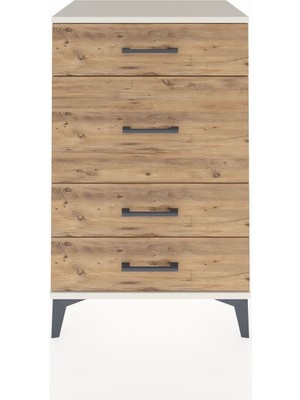 Hyperion Komodin 4 Çekmeceli 60X44X96 Aytaşı-Çam