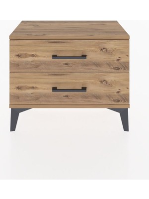 Arges Komodin 2 Çekmeceli 60X30X48 Çam-Çam