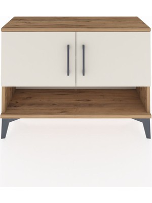 Arges Şifonyer 2 Raflı 2 Kapaklı 88X30X64 Çam-Aytaşı