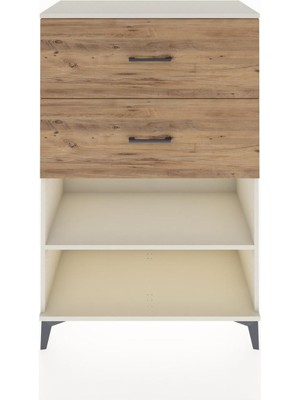 Hyperion Dolap Tek Raflı 2 Çekmeceli 88X44X134 Aytaşı-Çam
