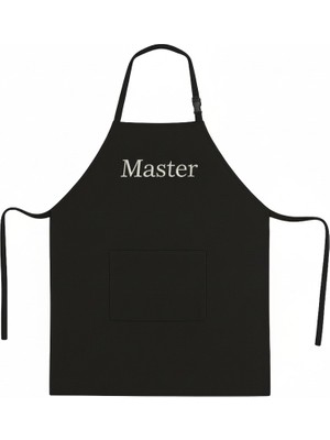 Siyah Cepli Önlük Manikür Usta Önlüğü One Size