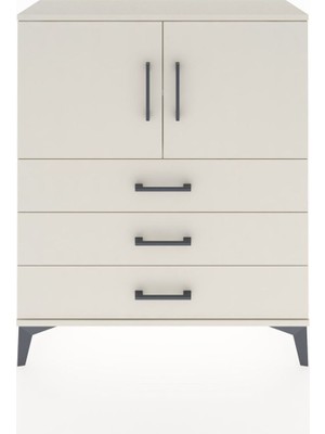 Arges Şifonyer 2 Raflı 3 Çekmeceli 2 Kapaklı 88X30X106 Aytaşı-Aytaşı