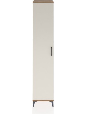 Hyperion Dolap 2 Raflı Tek Kapaklı Tek Askılı 44X44X221 Çam-Aytaşı