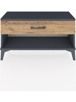 Arges Şifonyer Tek Çekmeceli 88X30X48 Antrasit-Çam