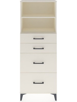 Arges Dolap 2 Raflı 4 Çekmeceli 60X30X163 Aytaşı-Aytaşı