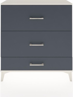 Arges Şifonyer 3 Çekmeceli 88X30X96 Aytaşı-Antrasit