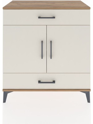 Hyperion Şifonyer 2 Raflı 2 Çekmeceli 2 Kapaklı 88X44X96 Çam-Aytaşı