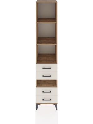 Hyperion Dolap 4 Raflı 4 Çekmeceli 44X44X221 Çam-Aytaşı