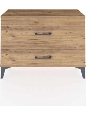 Arges Şifonyer 2 Çekmeceli 88X30X64 Çam-Çam
