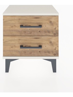 Arges Komodin 2 Çekmeceli 44X30X48 Aytaşı-Çam