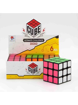 Zeka Küpü 3X3X3 Renkli Hızlı Dönen Rubik Küp – Akıl Oyunu, Eğitici Zeka Geliştirici Oyuncak (1 Adet)