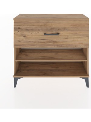 Arges Şifonyer Tek Raflı Tek Çekmeceli 88X30X80 Çam-Çam